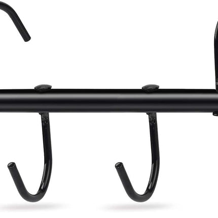 Tack Rack with Swivel Hooks,6 Hook Portable Bridle Hooks Hangers for Horse Holder Stall Barn and Fence(Black) -.
