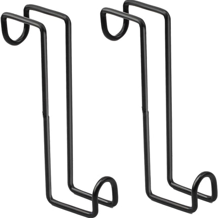 2Pack 8 Inch Tack Hook,Heavy Duty Metal Over Rail Hooks Stall for Hanging Horse Bridles Halters and Buckets -.