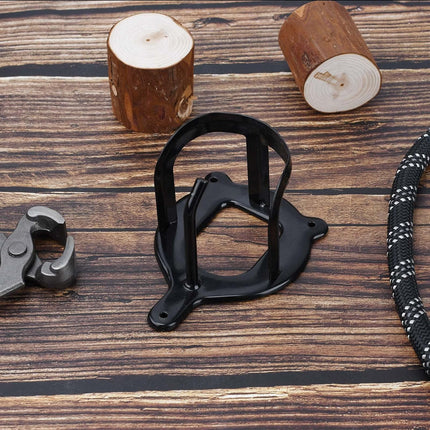 6 Counts Horse Bridle Rack Bracket Hooks Metal Halter Hanger with Tubes and Screws for Barn Supplies, Black -.