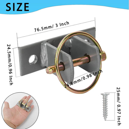 4 Pcs Water Bucket Hook with Pin Heavy Duty Wall Mounted Equestrian Hooks Hangers for Horse Stall Stable Barn -.