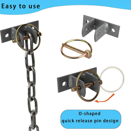 4 Pcs Water Bucket Hook with Pin Heavy Duty Wall Mounted Equestrian Hooks Hangers for Horse Stall Stable Barn -.