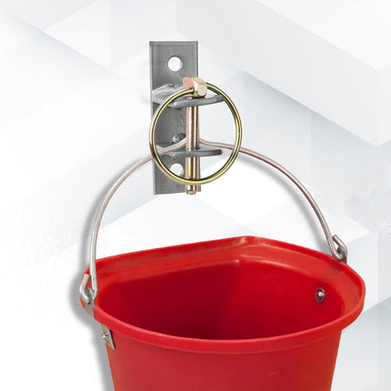 4 Pcs Water Bucket Hook with Pin Heavy Duty Wall Mounted Equestrian Hooks Hangers for Horse Stall Stable Barn -.