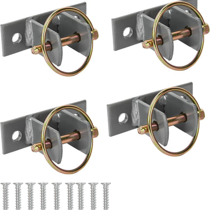 4 Pcs Water Bucket Hook with Pin Heavy Duty Wall Mounted Equestrian Hooks Hangers for Horse Stall Stable Barn -.