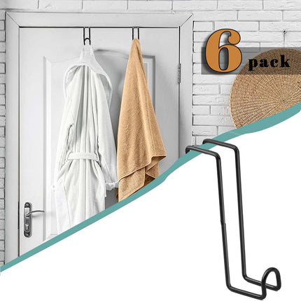 6Pack 8 Inch Tack Hook Heavy Duty Metal Over Rail Hooks Stall for Hanging Horse Bridles Halters and Buckets -.