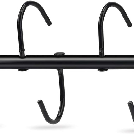 1Pcs Tack Rack with Swivel Hooks,5 Hook Portable Bridle Hooks Hangers for Horse Holder Stall Barn and Fence(Black) -.