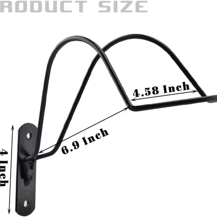 Wall Mounted Equestrian Helmet Rack,Metal Holder for Motorcycle Bike Baseball -.