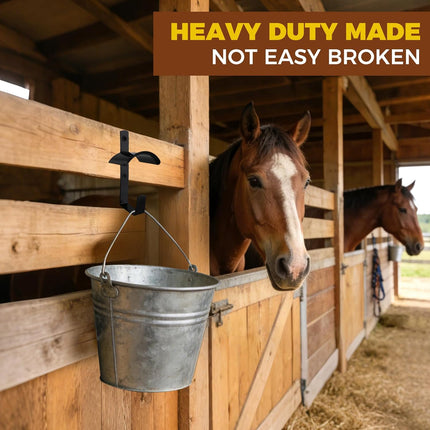 10Pcs Horse Bridle Rack Heavy Duty Wall Mounted Holder Hook with Screws for Barn Tack Room -.