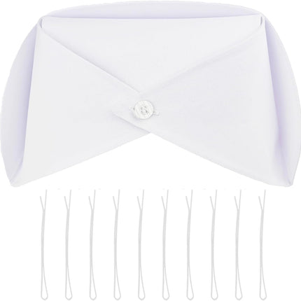 1/3/5/10 Pack White Nurse Hat Headband Cap Costume and 10 Pins.
