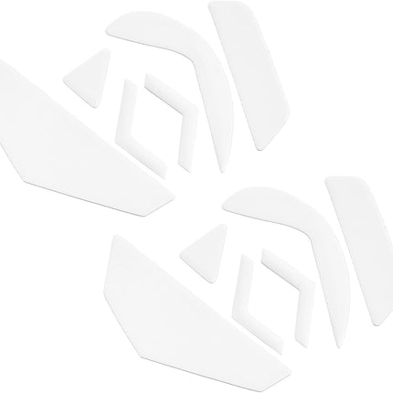 Rounded Curved Edges Mouse Feet Skates Pads 0.6mm w Cleaning Paper for G502 Wired Gaming Replacement White 6Pcs/2 Set -.