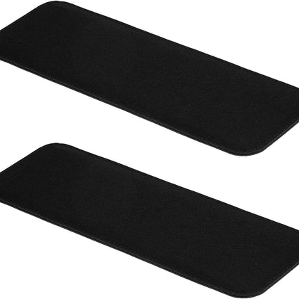 Felt Base Shaper 14x5 Inch, 2Pcs Bag Bottom Pad Purse Liner Board Insert Arc Corner for Handbags Tote Crossbody Backpack, Black Inch.