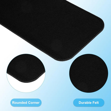 Felt Base Shaper 14x5 Inch, 2Pcs Bag Bottom Pad Purse Liner Board Insert Arc Corner for Handbags Tote Crossbody Backpack, Black Inch.