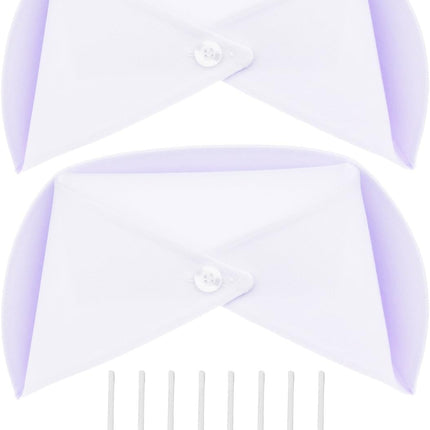 2 Pack White Nurse Hat Headband Cap Costume and 8 Pins.