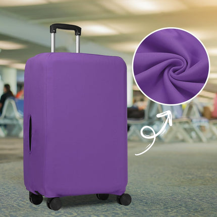 Luggage Cover, Suitcases Covers Elastic Carry on Protector Washable Scratch-Resistant Fits 22-24 Inch for Travel Business Trips, Violet inch.