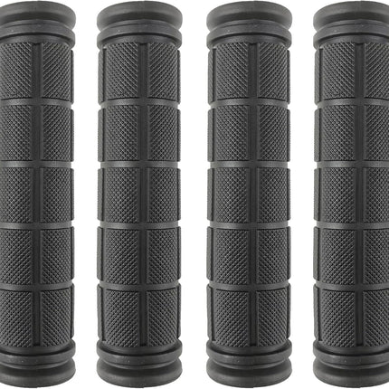 2 Pairs Bicycle Handle Bar Grips Mushroom for BMX/Road Mountain Bikes Black.
