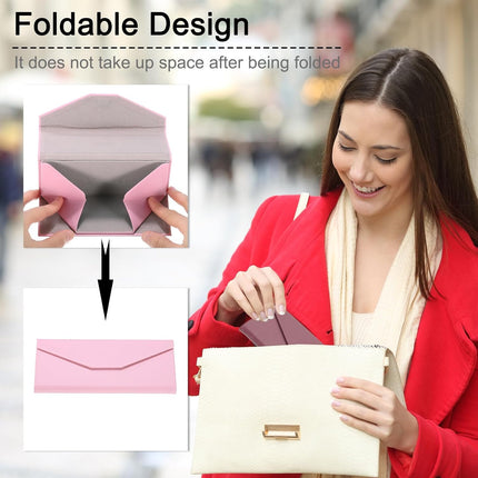 Foldable Glasses Case, Triangle Magnetic Sunglasses Organizer Case PU Leather Hard Eyeglass with Cloth Bright Blue -.