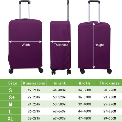 Luggage Cover, Suitcases Covers Elastic Carry on Cover Protector Washable Scratch-Resistant Fits 28-29 Inch for Travel Business Trips, Purple inch.