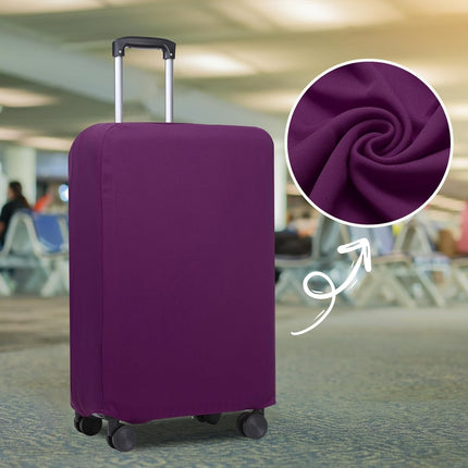 Luggage Cover, Suitcases Covers Elastic Carry on Cover Protector Washable Scratch-Resistant Fits 28-29 Inch for Travel Business Trips, Purple inch.