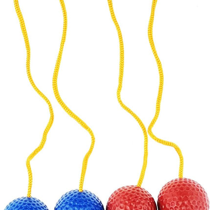 6 Pack Ladder Balls Toss Ball Replacement with Storage Bag for Match (Red Blue) Red Blue.