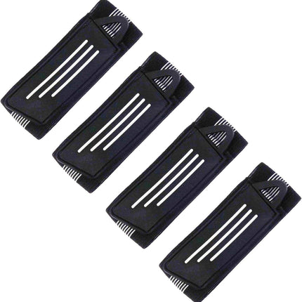 4 Pack Elastic Bike Bicycle Ankle Leg Riding Puttee Cycling Safety Bind Pant Bands Clip Strap Belt Fully Adjustable for Cycling, Jogging, Camping.
