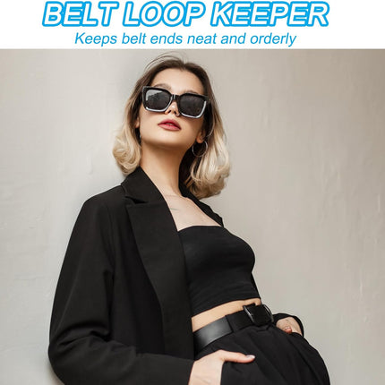Leather Loop Keeper, Loops Belt Keeper Retainer Straps Replacement Reddish Brown 1.5"/1.6".