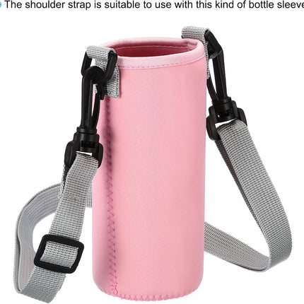 125cm x 2cm Replacement Shoulder Strap, 2 Pack Adjustable Swivel Clips Hook Buckle Slide Crossbody Bag Belt for Water Bottle Carrier Sling Bag, White -.