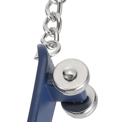 SkateBoard Hoop Keychain, Mini Cute Sports Basketball Key Chain Sport Ball Pendant Ring Bag Blue -.