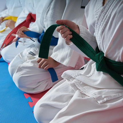 Taekwondo Colored Ranking Belts, Polyester Martial Arts Judo Karate Belt for Coach Teaching Practice Yellow 1.6IN x 7.2FT.