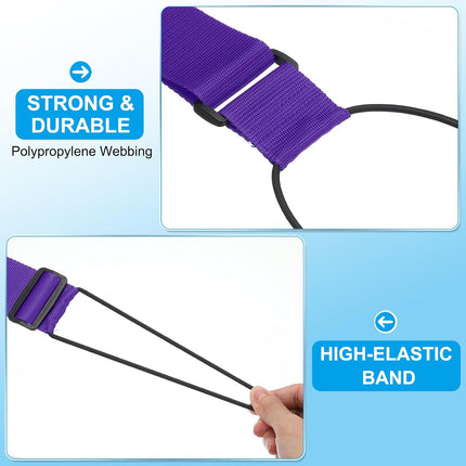 Luggage Straps Bag Bungee, 2 Pcs Suitcase Adjustable Belt for Add a Easy to Travel Elastic Strap Handle Handbag Backpack, Purple -.