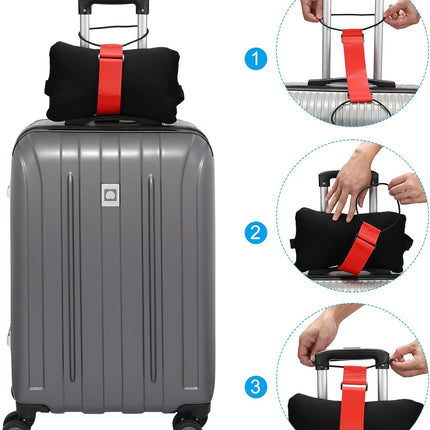 Luggage Straps Bag Bungee, 2 Pcs Suitcase Adjustable Belt for Add a Easy to Travel Elastic Strap Handle Handbag Backpack, Purple -.