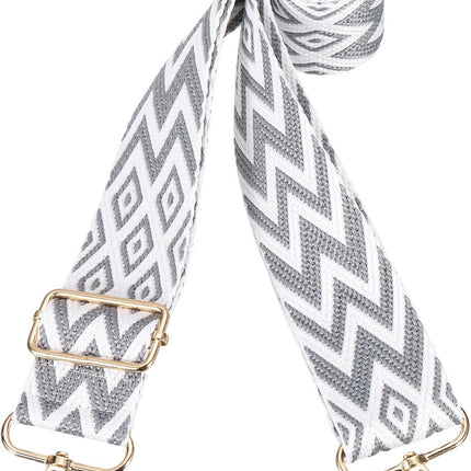 55in Purse Straps Replacement Crossbody, Bag Crossbody Universal Adjustable Canvas Bohemian for Purses Handbags Guitar, Gray -.
