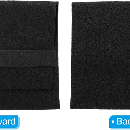 10x10cm Jewelry Pouches with Band, 8 Pack Microfiber Portable Soft Storage Bags Packaging for Necklace Bracelet Earring Watch Rings Brooch, Black -.