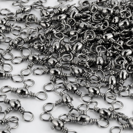 30 Pack Fishing 3 Way Swivels, 35-175LB, Three Barrel Swivels Tackle Catfish Rig - #10-35LB.