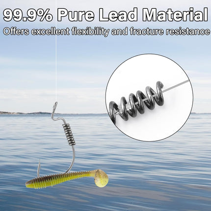 Solid Core Lead Wire 1LB/2LB(1/4",1/8"),High-Density Fishing Line Soft Sinker Weight Dragging Drifting Fly Tying Crafting Material - 1/4"-2LB.