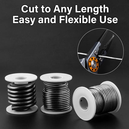 Solid Core Lead Wire 1LB/2LB(1/4",1/8"),High-Density Fishing Line Soft Sinker Weight Dragging Drifting Fly Tying Crafting Material - 1/4"-2LB.