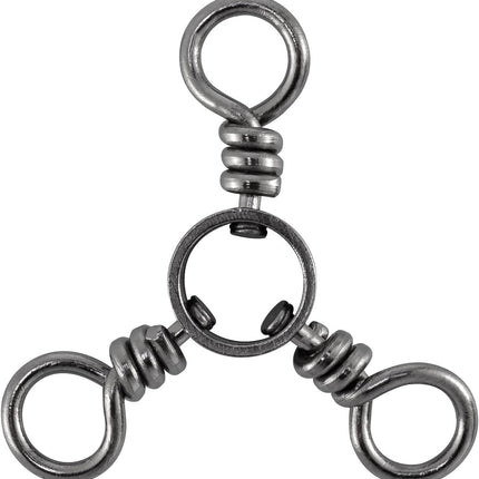 50 Pack 3 Way Swivel Fishing Tackle 30-220Lb Catfish Swivels Three Rigs Freshwater Saltwater - #7(28Lb)-50.