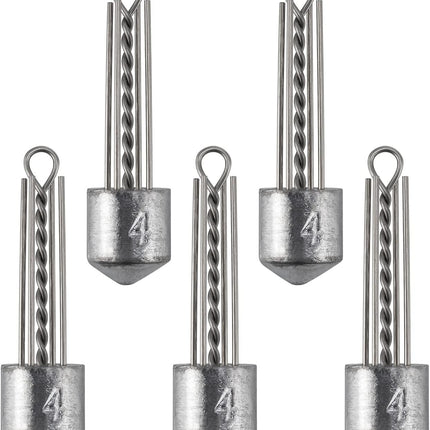 5 Pack Spider Surf Fishing Weight Sputnik Sinker 1oz-8oz Saltwater Beach Casting Sea Bottom Holder - 4oz-5.
