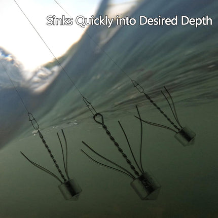 5 Pack Spider Surf Fishing Weight Sputnik Sinker 1oz-8oz Saltwater Beach Casting Sea Bottom Holder - 4oz-5.