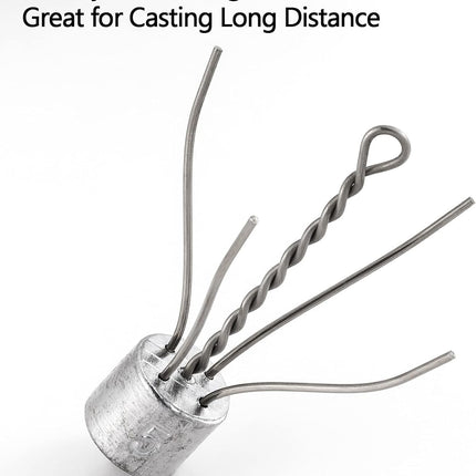 5 Pack Spider Surf Fishing Weight Sputnik Sinker 1oz-8oz Saltwater Beach Casting Sea Bottom Holder - 4oz-5.
