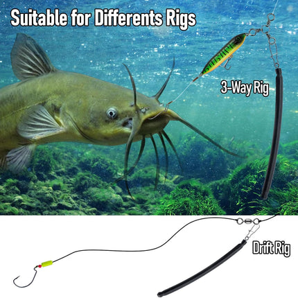 6 Pack Dragging Weights for Catfishing, Drifting Weight Freshwater Fishing Sinkers Bottom Search Slip Stick Trolling Catfish Tackle Gear - 3oz-6.