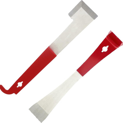 2 Pack Steel Beekeeping Hive Tool Scraper Bee Frame Lifter and Equipment for Beekeepers, Types.