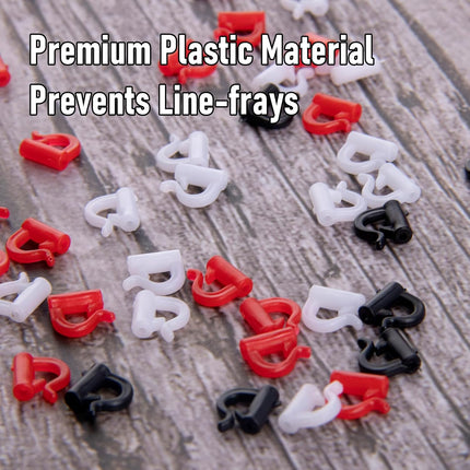 100 Pack Quick Change Spinner Clevis Plastic Blade Snaps Lure Making Supplies Walleye Rig Inline Parts Black/100 -.