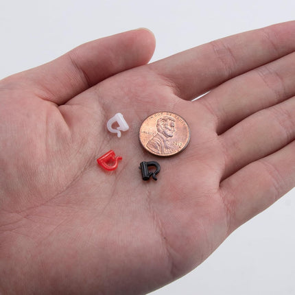 100 Pack Quick Change Spinner Clevis Plastic Blade Snaps Lure Making Supplies Walleye Rig Inline Parts Black/100 -.