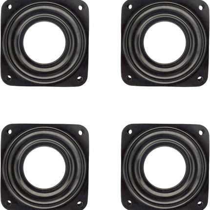 4 Pack 2.8 Inches Lazy Susan Turntable, 5/16 Inch Thick & 100 LB Capacity,Black.