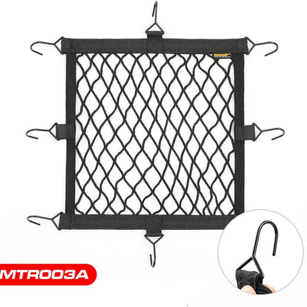 Motorcycle Luggage Net Cargo Helmet with Adjustable Metal Hooks for Motorcycles and Bicycles -.
