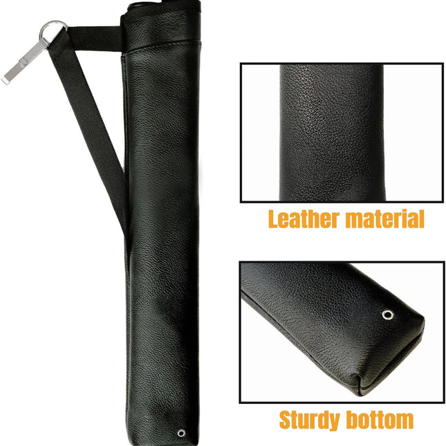 Archery Arrow Quiver Hip Tube with 2-Tubes and Belt Clip Lightweight for Youth Carbon Wooden Crossbow Arrows Holder -.