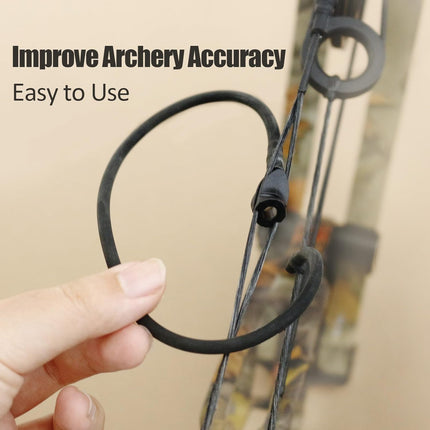 6.5 Ft Archery Bow Peep Sight Tubing Durable Replacement Rubber Tube for Compound Accessories Black -.