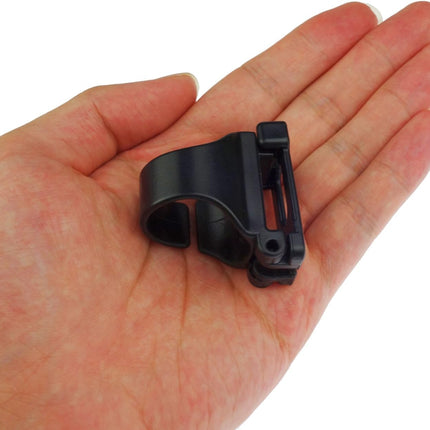 4 Pack Scuba Dive Universal Plastic Clip Snorkel Keeper Tube Holder, Black.