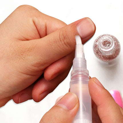 20 PCS Cuticle Oil Pens Transparent Twist Cosmetic Container Empty Nail Pen With Brush Tip Lip Gloss Refillable Eyelash Growth Liquid Tube 10 Transfer Pipettes 2 Stickers white-20 -.