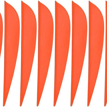 ISPORT 2.5'' 3" 4'' 5'' Archery Vanes Fletches Plastic DIY Arrow Fletching 50pcs 100pcs 3 Color Mixed Random - 3''.