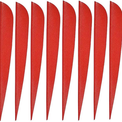 ISPORT 2.5'' 3" 4'' 5'' Archery Vanes Fletches Plastic DIY Arrow Fletching 50pcs 100pcs 3 Color Mixed Random - 3''.